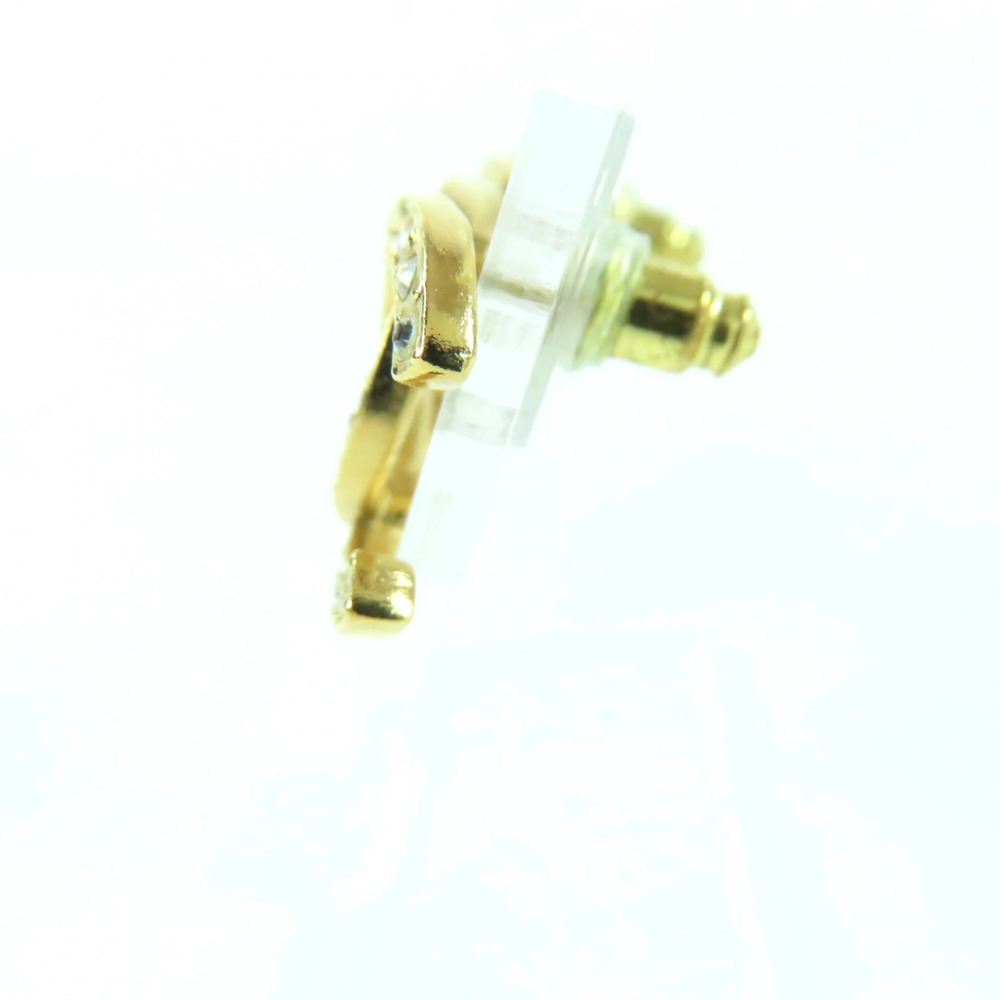 CHANEL Gold Logo Earrings - Picture 3 of 7